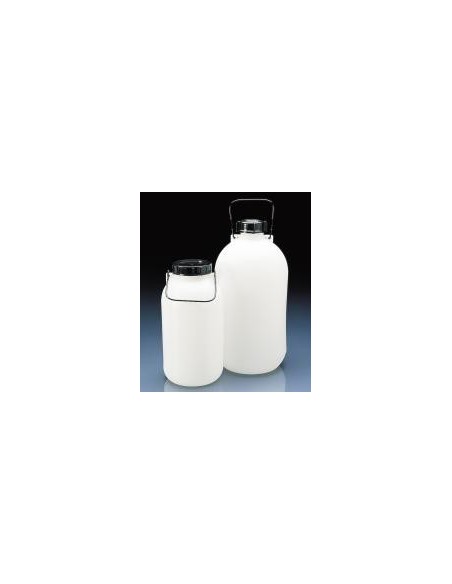 Wide mouth storage bottle PE-LD 5000 ml with screw cap GL94 and
