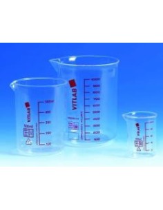 Griffin beaker 10:2 ml PMP glass clear res graduation spout