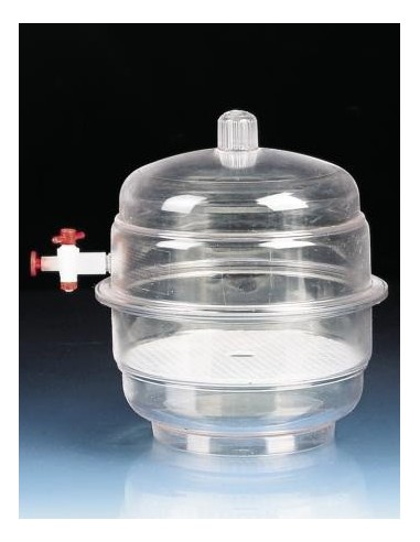 Desiccator with stopcock PC diameter 171 mm