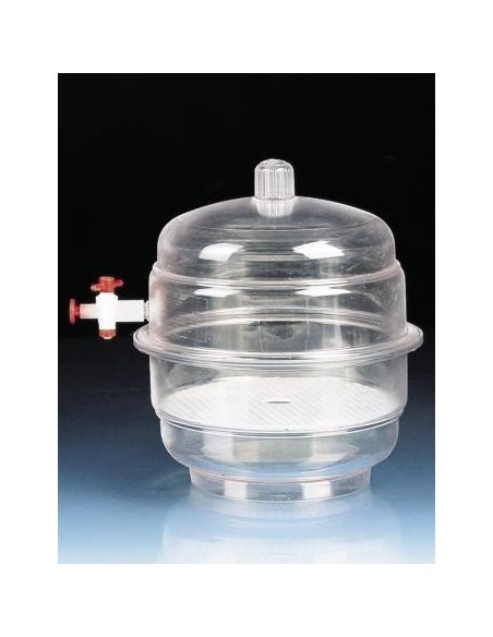 Desiccator with stopcock PC diameter 273 mm