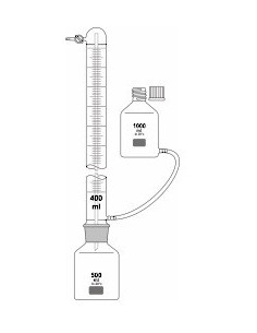 Eudiometer 400 ml in /1ml to determine the fermentation