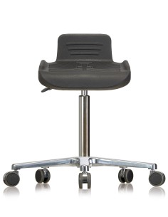 Rotary stool with castors WS4220 Classic seat with Soft-PU