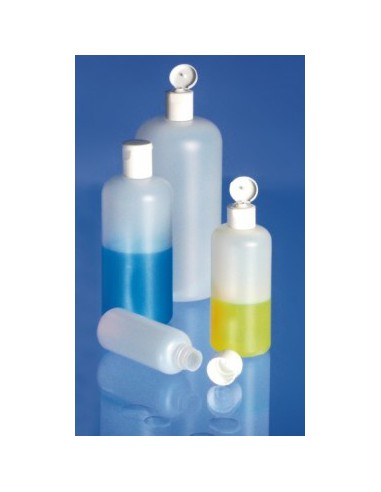 Butelka okrągła PE-HD 500 ml z zamknięciem klapowym