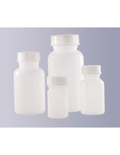 Square bottle wide mouth PE-HD 1000 ml without cap GL65