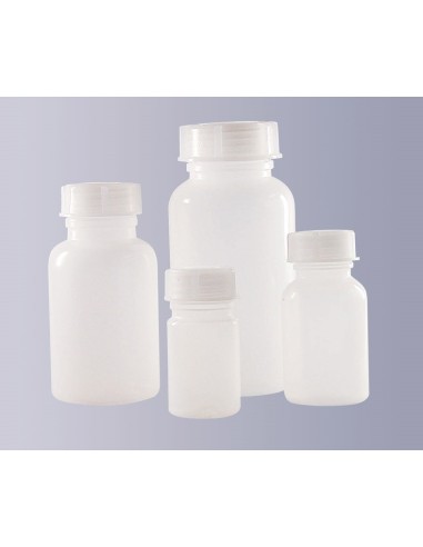 Square bottle wide mouth PE-HD 1000 ml without cap GL65