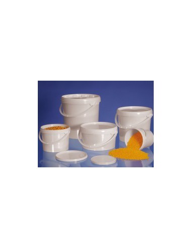 Bucket PP 3 L white air-tight closure plastic handle