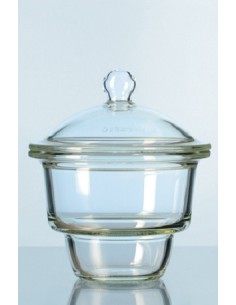 Exsikkator Glas Nenngröße 200 mm Unterteil Planflansch ohne Nut