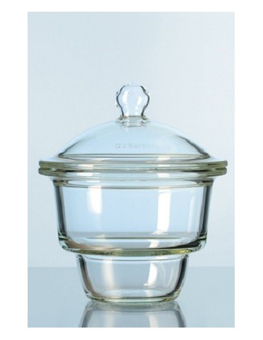 Desiccator glass 250 mm base flat flage without notes with knob