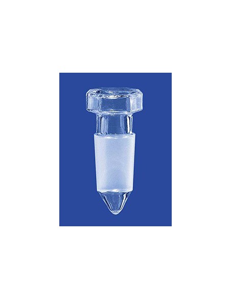 Glasstopfen sechskant hohl Spitzboden NS7/16 VE 10 Stck.