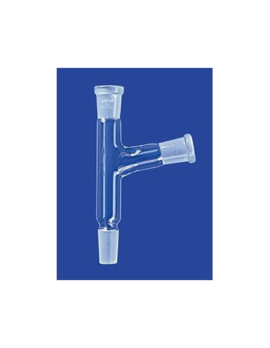 Nasadka destylacyjna 2 szyjki szyjka pionowa NS29/32 boczna