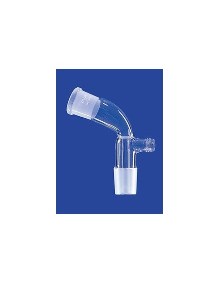 Receiver adapter with drain tip vacuum connection GL 18 glass