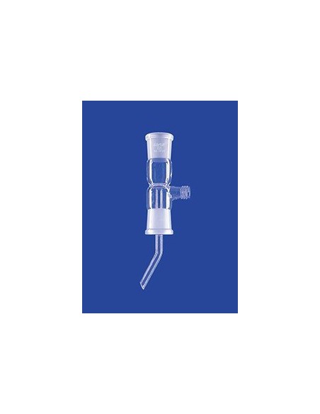 Adapter for distilling receiver straight with GL 18 glass upper