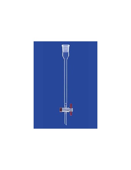 Chromatograhic Columns with indentations socket PTFE stopcock