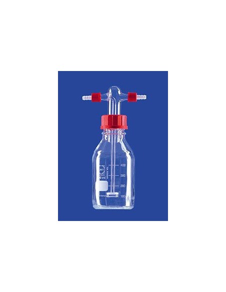 Gas washing bottle acc. to Drechsel 500ml with screw