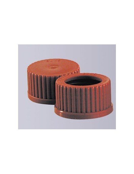 Screw cap GL32 PBT red with seal temperature resistance 180°C