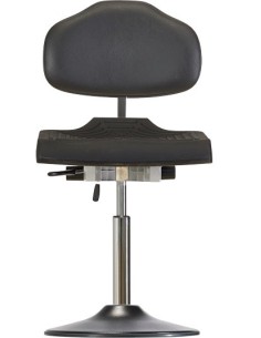 Drehstuhl mit Tellerfuß Ø 430 mm PU-Kante Classic WS 1210 TPU