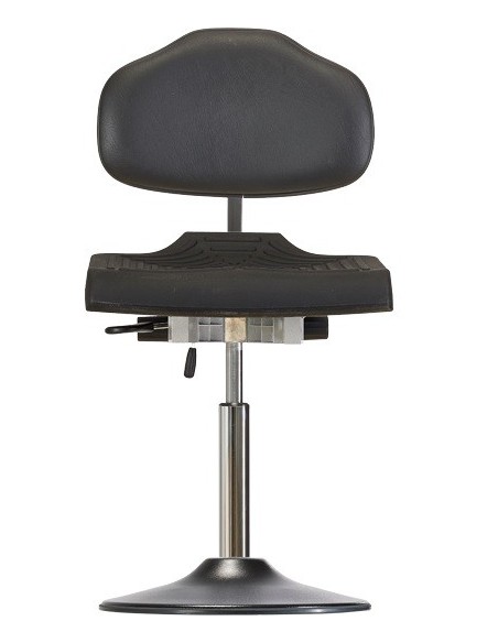 Drehstuhl mit Tellerfuß Ø 430 mm PU-Kante Classic WS 1210 TPU