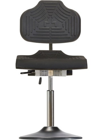 Drehstuhl mit Tellerfuß PU-Kante Classic WS 1210 E TPU