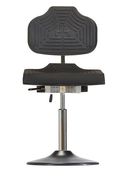 Drehstuhl mit Tellerfuß PU-Kante Classic WS 1210 E TPU