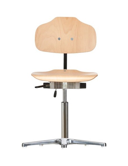 Chair with glides Classic WS1010 seat/backrest with wooden