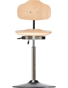 Hochstuhl mit Tellerfuß Ø 560 mm PU-Kante Classic WS 1011 TPU