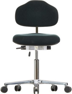 Krzesło na kółkach Classic WS1320 siedzisko/oparcie z tkaniny