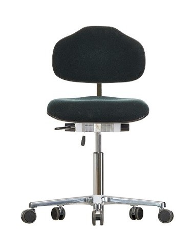 Drehstuhl mit Rollen Classic WS 1320 Sitz und Lehne Stoffbezug