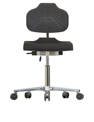 Chair with castors WS1220 E ESD Classic seat/backrest with