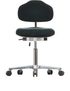Chair with castors WS1620 ESD Classic seat/backrest with fabric