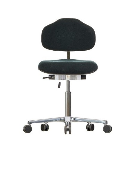 Chair with castors WS1620 ESD Classic seat/backrest with fabric