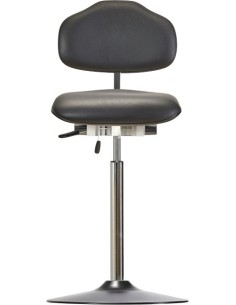 High chair with disc base WS1611 T ESD KL Classic seat/backrest