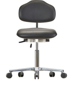 Chair with castors WS1620 ESD Classic seat/backrest with