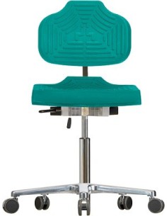 Chair with castors Classic WS1220 E seat/backrest with Soft-PU