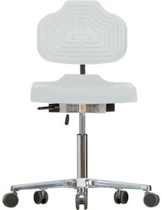 Chair with castors Classic WS1220 E seat/backrest with Soft-PU