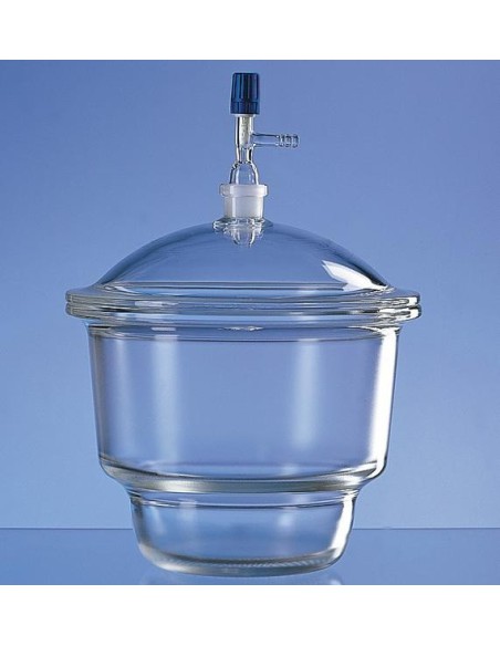 Exsikkator Novus Tubusdeckel NS 24/29 mit Hahn 150 mm