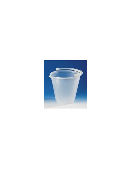 Bucket PP 12 L transparent graduation 1 L spout plastic handle