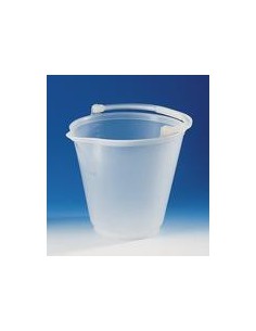 Bucket PP 15 L transparent graduation 1 L spout plastic handle