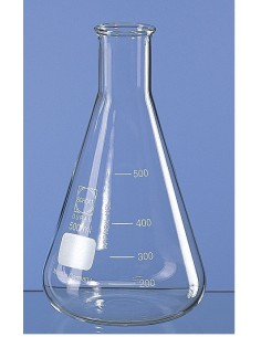 Erlenmeyer flask 3000 ml Duran narrow neck beaded rim