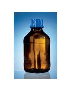 Gewindeflasche 100 ml Natron-Kalk-Glas braun unbeschichtet