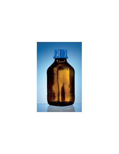 Threaded bottle 100 ml soda-lime glass amber uncoated PP screw