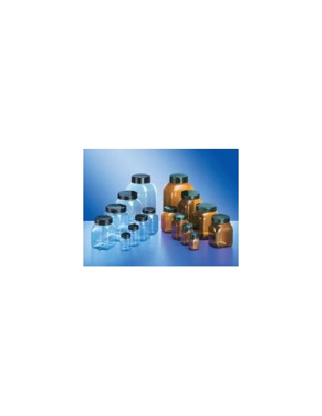 Weithalsbehälter PVC 1000 ml braun ohne Verschluss