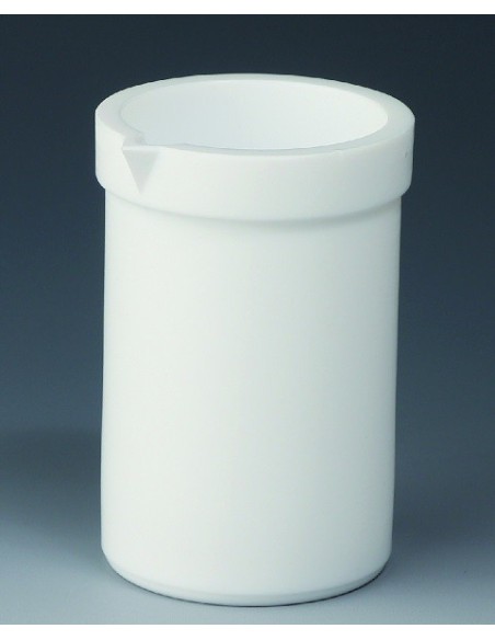 Becher 2000 ml PTFE niedrige Form Ausguss