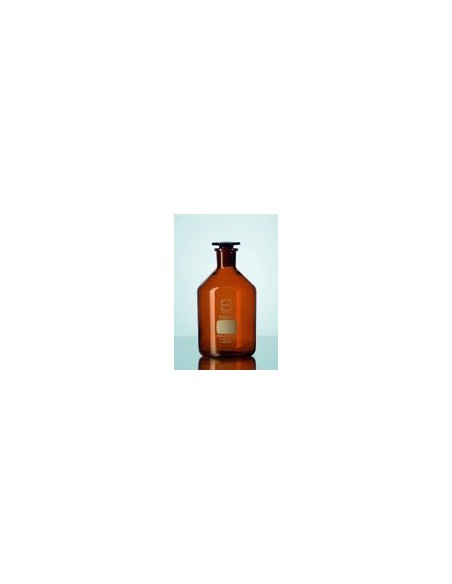 Narrow neck reagent bottle 25 ml Duran amber NS 12/21 with