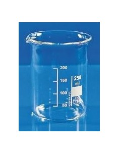 Beaker 600 ml borosilicate glass 3.3 low form graduation spout
