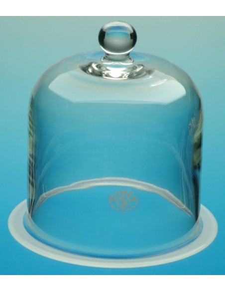 Bell jar with ground flange and knob Ø 200 height 200 mm
