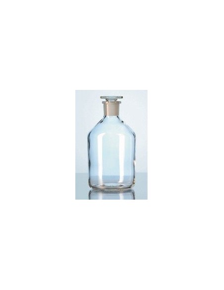 Narrow neck reagent bottle 500 ml Boro 3.3 clear with stopper