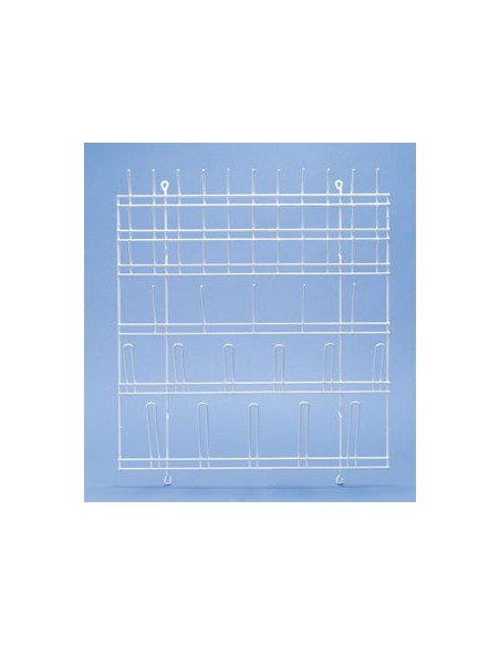 Abtropfgestell Draht PE-weiß zum Anbau an Labormöbel LxB