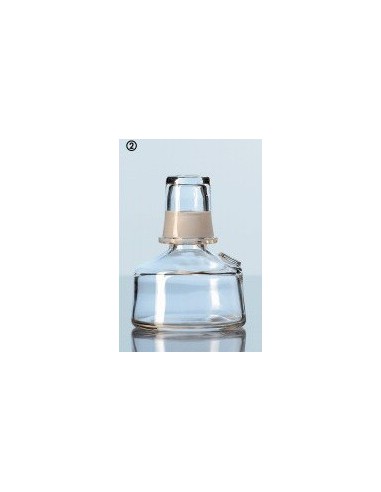 Spirits burner made of Soda lime-glass with ground sealing