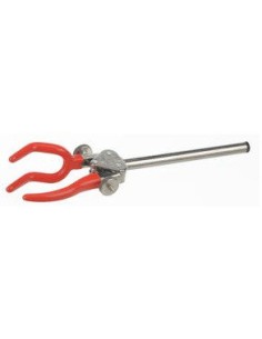 Retort clamps Laboral 3-finger with PVC coating 12-100 mm