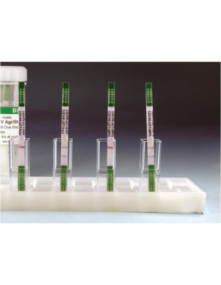 PVX AgriStrip szybki test paskowy razem z buforem do ekstrakcji